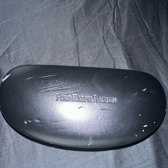 Polo by Ralph Lauren Silver/Navy Blue Stripes Logo Sunglasses - Picture 6 of 7